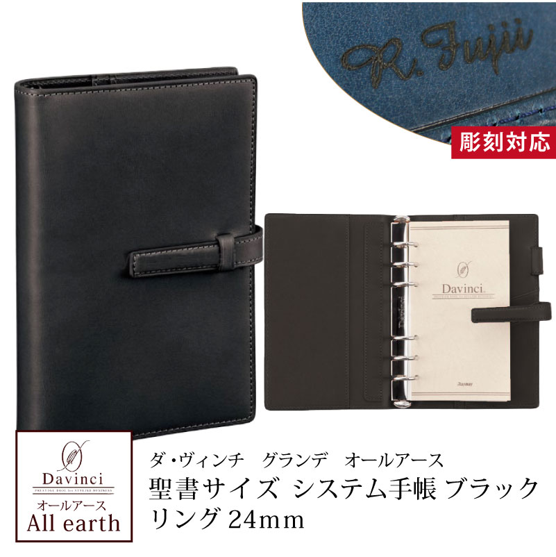 ダヴィンチ Davinci システム手帳 オールアース Allearth バイブル 