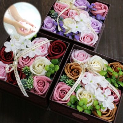 花のカタチの入浴剤 バスフレグランス Heart Box ハートボックス