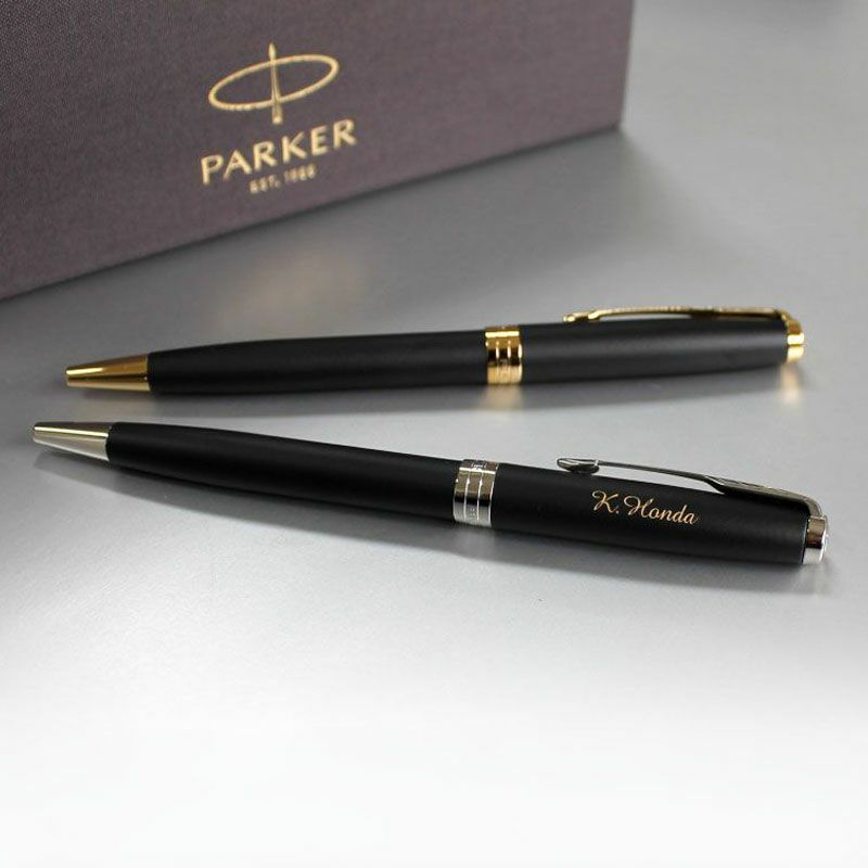 即日出荷 名入れ対応 Parker Sonet 名入れボールペン パーカーソネット マットブラック ゴールド シルバー ツイスト式 高級 筆記具 Parcela パルセラ