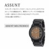 WEWOOD ASSUNT MULTIMATERIAL CHOCO ROU 木の腕時計 ウィーウッド