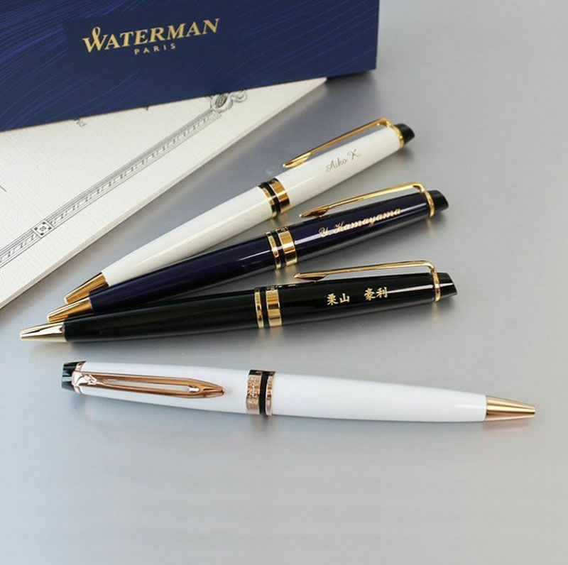 【名入れ対応/即日出荷】WATERMAN ウォーターマン エキスパートエッセンシャルボールペン ボールペン ツイスト式 ブラックGT ブラックCT プルシアンブルーGT アイボリーGT 贈り物　プレゼント 進学 就職 合格