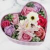 花のカタチの入浴剤 バスフレグランス Heart Box ハートボックス ボックス ホワイトデー 母の日 贈り物 プレゼント 入浴剤