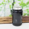 【名入れ対応】缶ホルダー350ml 保冷 保温 ステンレス 真空二重構造 シリコン底カバー ネイビー アウトドア キャンプ 観戦 ビール 缶飲料