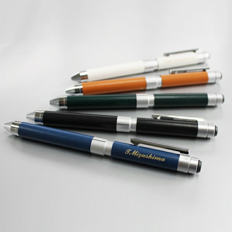 ZEBRA SHARBO X CL5 革調ボールペン シャーボX 多機能ボールペン 黒、赤ボールペン シャープペン