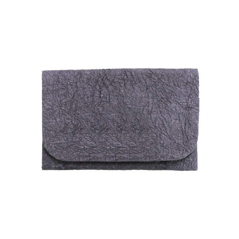 広瀬和紙 名刺入れ 2ポケット 日本製 手作り 草木染め 和紙 ログウッド 鉄媒染 こうぞ 鉄納戸 葡萄鼠