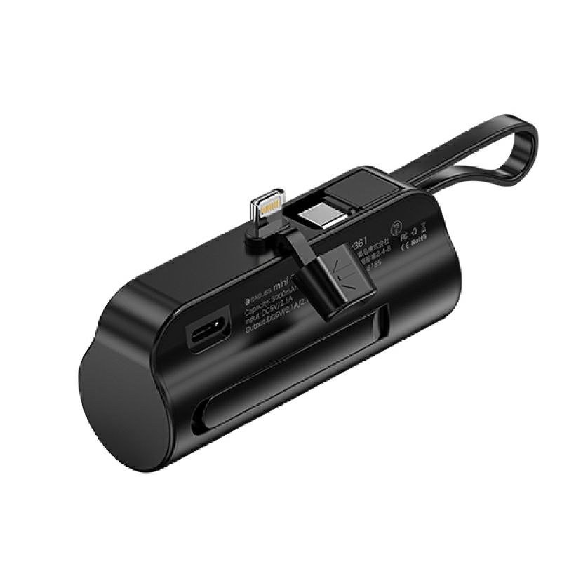 【名入れ対応】mini モバイルバッテリー Type-C出力端子 Lightning出力端子 5000mAh 彫刻 ピンク ブラック ホワイト ブラック 軽量 小型 急速充電 大容量 コンパクト 記念 ギフト iPhone AirPods 販促 ノベルティ 携帯 トラベル 旅行