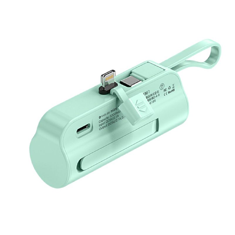 【名入れ対応】mini モバイルバッテリー Type-C出力端子 Lightning出力端子 5000mAh 彫刻 ピンク ブラック ホワイト ブラック 軽量 小型 急速充電 大容量 コンパクト 記念 ギフト iPhone AirPods 販促 ノベルティ 携帯 トラベル 旅行