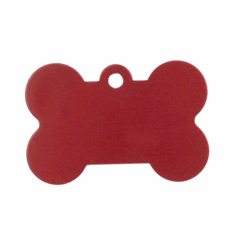 【名入れ彫刻/両面】ネームプレート タグ ID 迷子札 骨型 ペット 犬 アルミニウム 二重カン付 両面彫刻 愛用の首輪に装着可能 超小型犬 小型犬 中型犬 大型犬