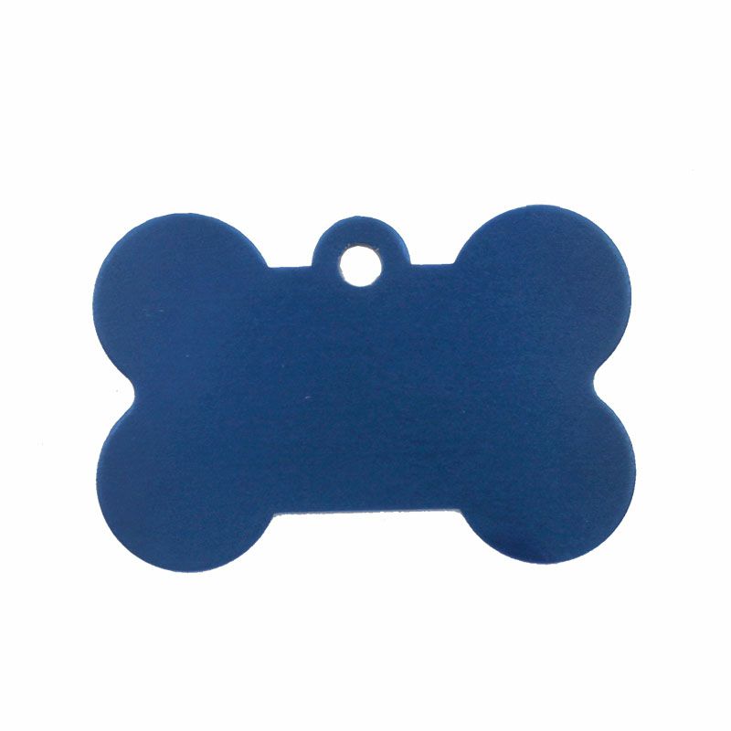 【名入れ彫刻/両面】ネームプレート タグ ID 迷子札 骨型 ペット 犬 アルミニウム 二重カン付 両面彫刻 愛用の首輪に装着可能 超小型犬 小型犬 中型犬 大型犬