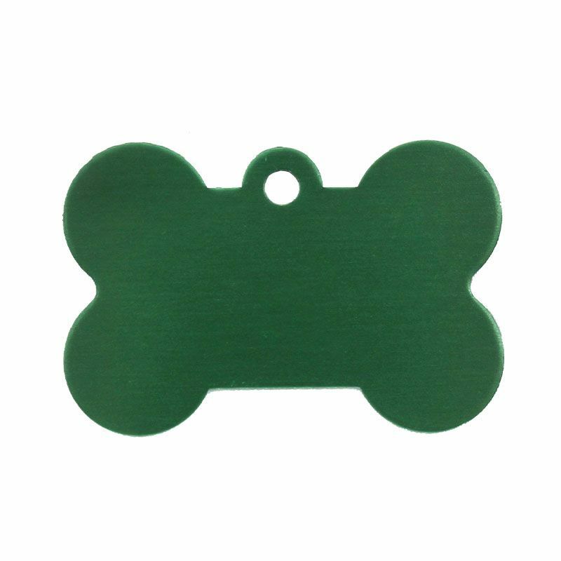 【名入れ彫刻/両面】ネームプレート タグ ID 迷子札 骨型 ペット 犬 アルミニウム 二重カン付 両面彫刻 愛用の首輪に装着可能 超小型犬 小型犬 中型犬 大型犬