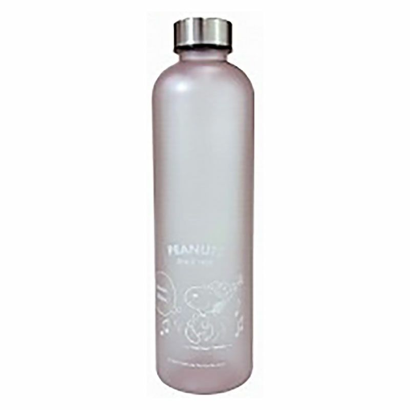 【名入れ無料】 ウォーターボトル 1000ml 1L 1リットル 水飲みボトル  モチベーションボトル マイボトル 直飲み 大容量 水筒 スヌーピー SNOOPY PEANUTS タイムマーカー 目盛り付き シンプル おしゃれ  美容 健康 水分補給 ギフト プレゼント ピンク ライラック ピーコック