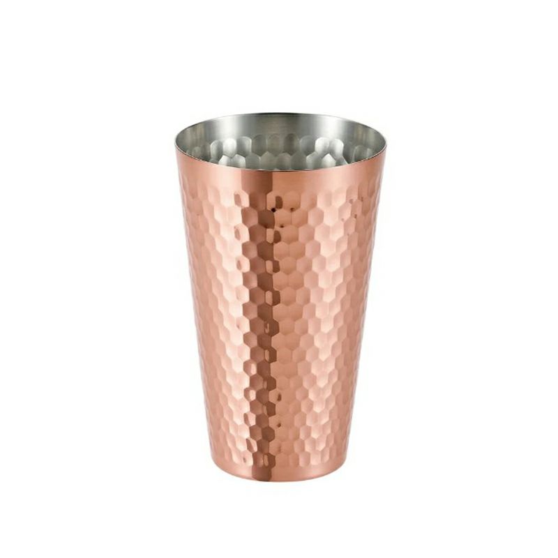 【名入れ無料】食楽工房 極 純銅タンブラー 銅製 ビアカップ カップ コップ 器 450ml TSUBAME 燕市 名入れ彫刻 お酒 贈り物 プレゼント