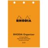 ロディア オーガナイザー リフィル Rhodia organizer refill システム手帳 メモ スケッチ 方眼 クロス ドット ホワイト グレー ブラック