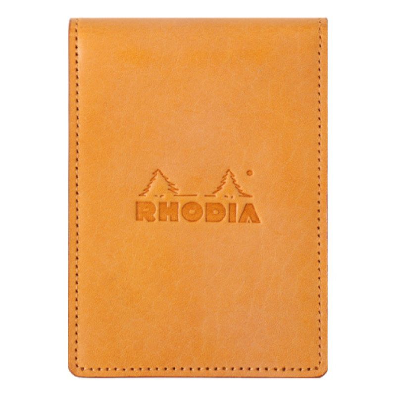 ロディア　オーガナイザー　シック　Rhodia organizer Chic 8×11cm 牛革 システム手帳 ミニ３穴 メモ オレンジ ブラック ブルー