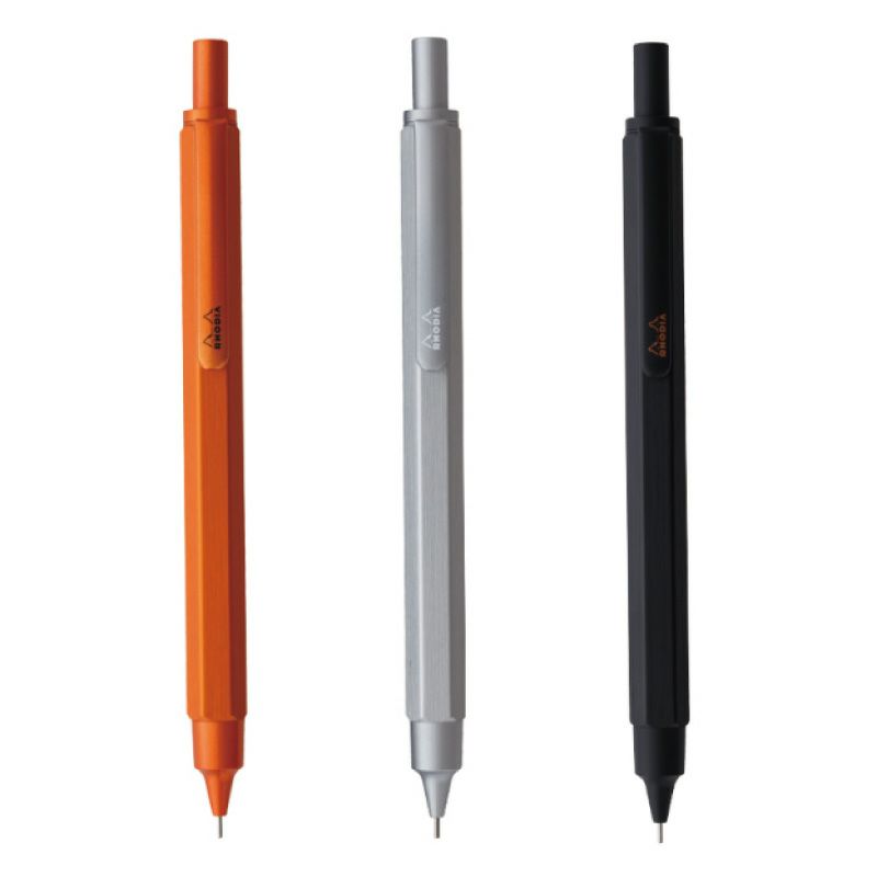 【名入れ無料】 ロディア スクリプト メカニカルペンシル シャープペンシル Rhodia  scRipt Mechanical pencil オレンジ ブラック シルバー ギフト 記念 プレゼント 入社 入学