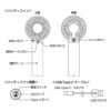 カスタムデザイン ハンディ USBファン 扇風機 タイプC 充電 手持ち型 推し活 熱中症対策 チャコールブラック ライトピンク ライトブルー ホワイト