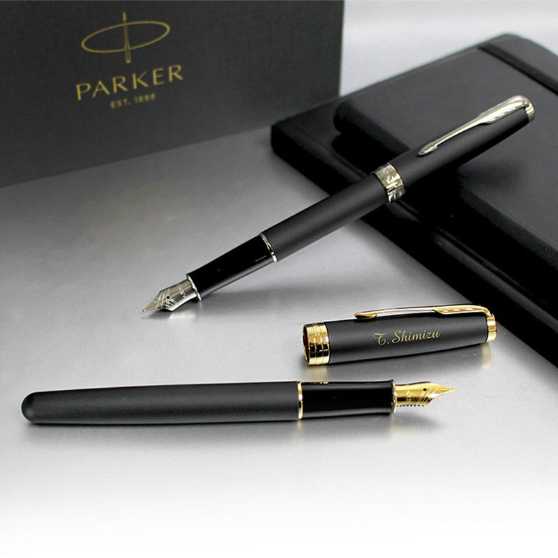 【名入れ無料】PARKER SONNET パーカー ソネット 万年筆 マットブラックシリーズ ステンレスペン先 名入れ彫刻 マットブラックGT マットブラックCT 進学 就職 贈り物 プレゼント 