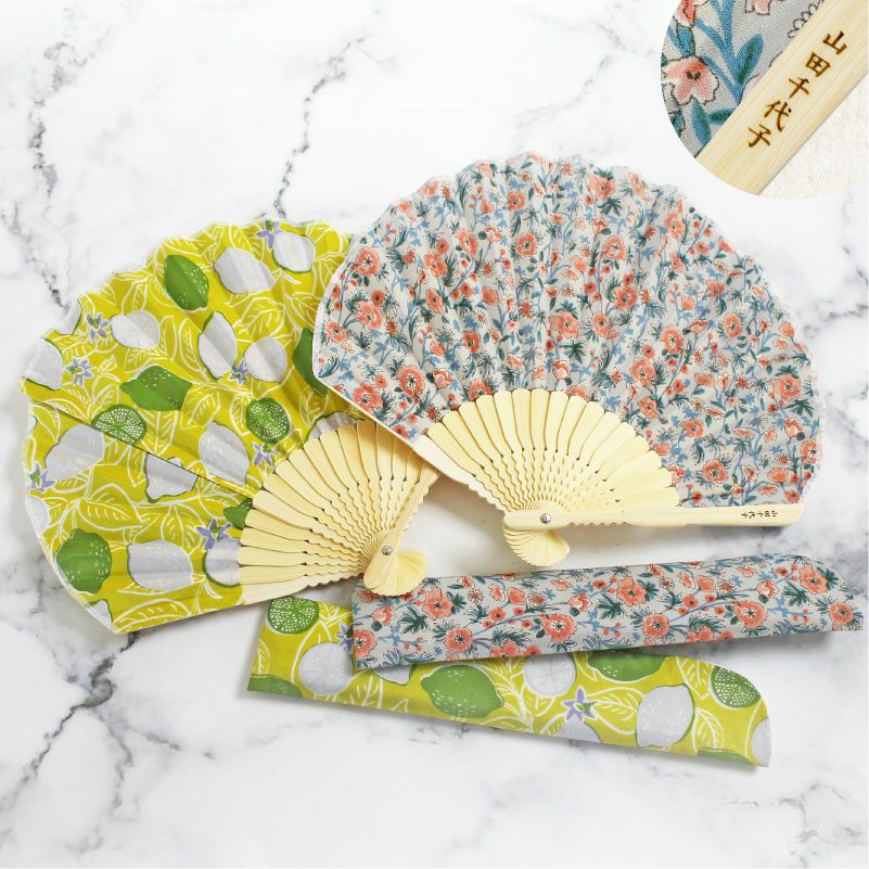【名入れ無料】　Ripple×tottua シェル扇子・扇子袋セット 丸 ギフト 女性用 おしゃれ レディース レトロ 誕生日 プレゼント 贈り物 和雑貨 和装 うちわ 母の日 お祝い 50代 60代 70代