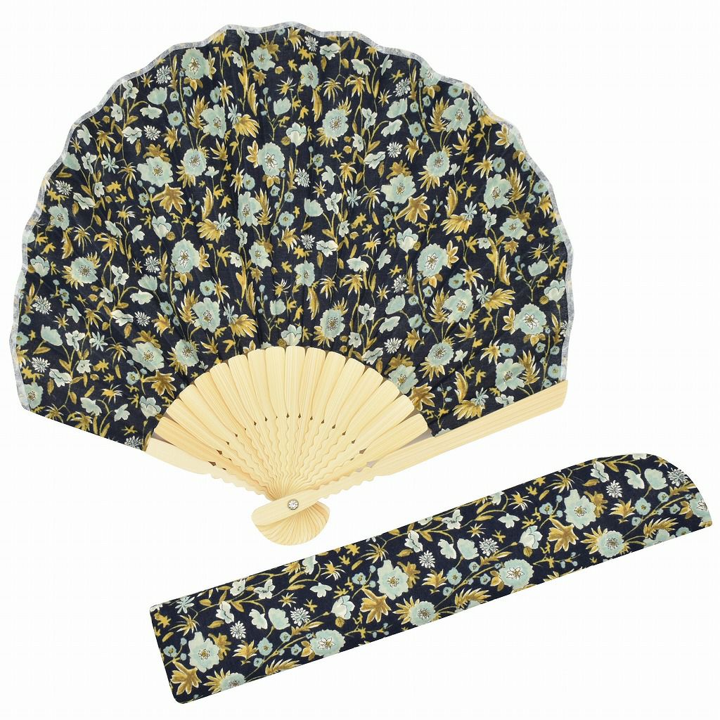 【名入れ無料】　Ripple×tottua シェル扇子・扇子袋セット 丸 ギフト 女性用 おしゃれ レディース レトロ 誕生日 プレゼント 贈り物 和雑貨 和装 うちわ 母の日 お祝い 50代 60代 70代