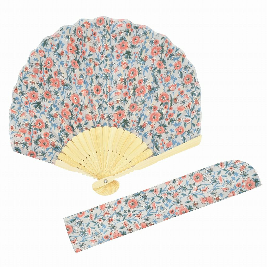 【名入れ無料】　Ripple×tottua シェル扇子・扇子袋セット 丸 ギフト 女性用 おしゃれ レディース レトロ 誕生日 プレゼント 贈り物 和雑貨 和装 うちわ 母の日 お祝い 50代 60代 70代