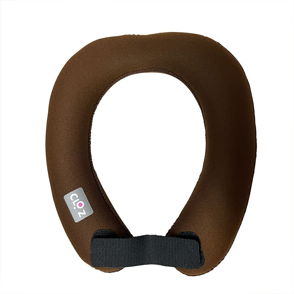 クロッツ やわらか湯たんぽ エアタイト 肩用タイプ 日本製 温冷両用 ネッククーラー ネックピロー 電子レンジ 保温  冷却 カイロ 冷え性対策 防寒 夏冬兼用 アウトドア キャンプ デスクワーク 軽量 ブラック ブラウン