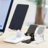 【名入れ無料】 【ロゴ入れ無料】 折りたたみマルチスマホスタンド コンパクト スマートフォン タブレット iPhone Android  iPad 携帯 卓上 テレワーク  YouTube  配信 ライブ 記念品 ノベルティ 販促 グッズ ブラック ホワイト