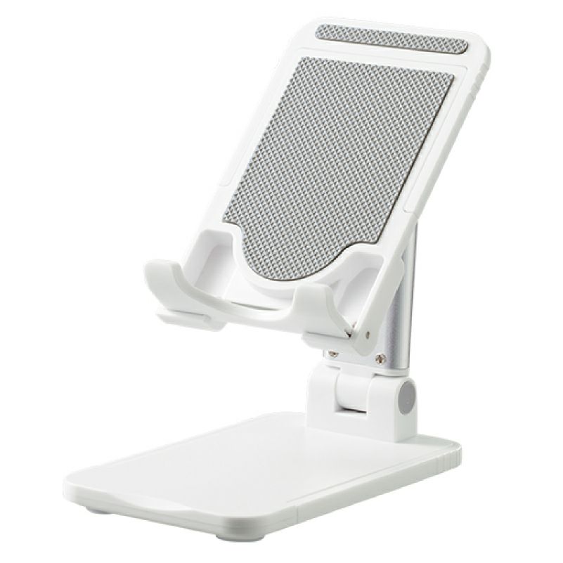 【名入れ無料】 【ロゴ入れ無料】 折りたたみマルチスマホスタンド コンパクト スマートフォン タブレット iPhone Android  iPad 携帯 卓上 テレワーク  YouTube  配信 ライブ 記念品 ノベルティ 販促 グッズ ブラック ホワイト