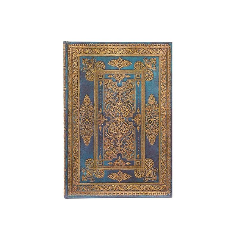 paperblanks ラックス・デザイン ブルー・ラックス ミディサイズ ハードカバー 罫線 ペーパーブランクス