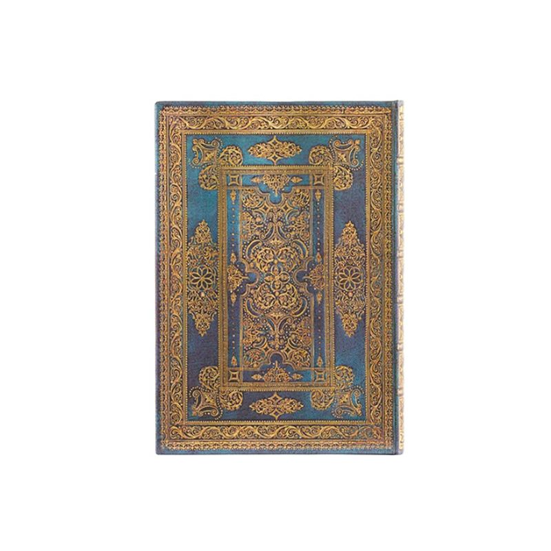 paperblanks ラックス・デザイン ブルー・ラックス ミディサイズ ハードカバー 罫線 ペーパーブランクス