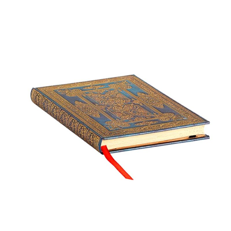 paperblanks ラックス・デザイン ブルー・ラックス ミディサイズ ハードカバー 罫線 ペーパーブランクス