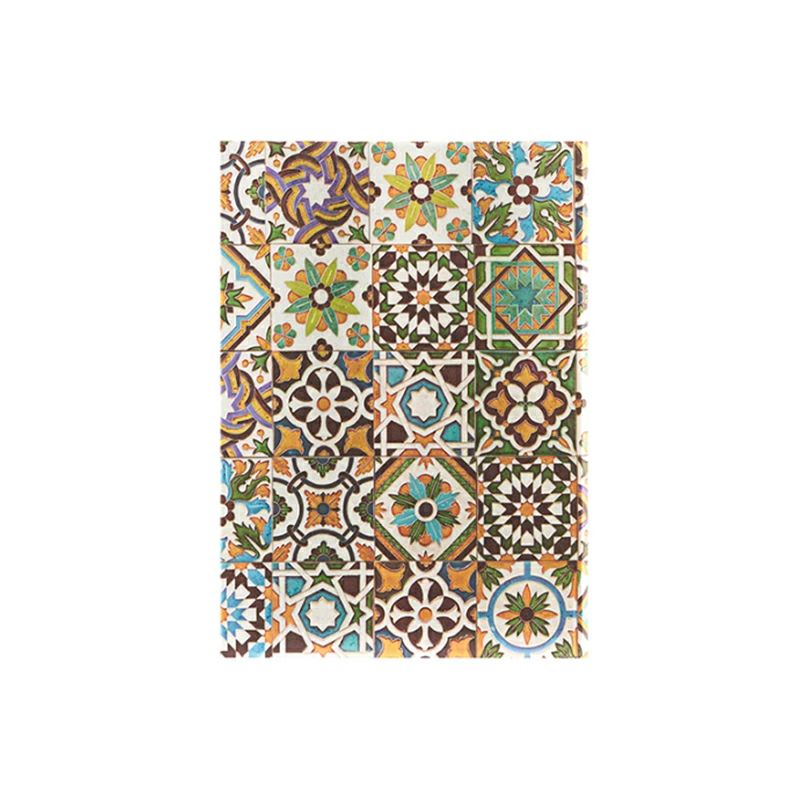 paperblanks ポルトガルのタイル ポルト ミディサイズ ハードカバー 罫線 ペーパーブランクス