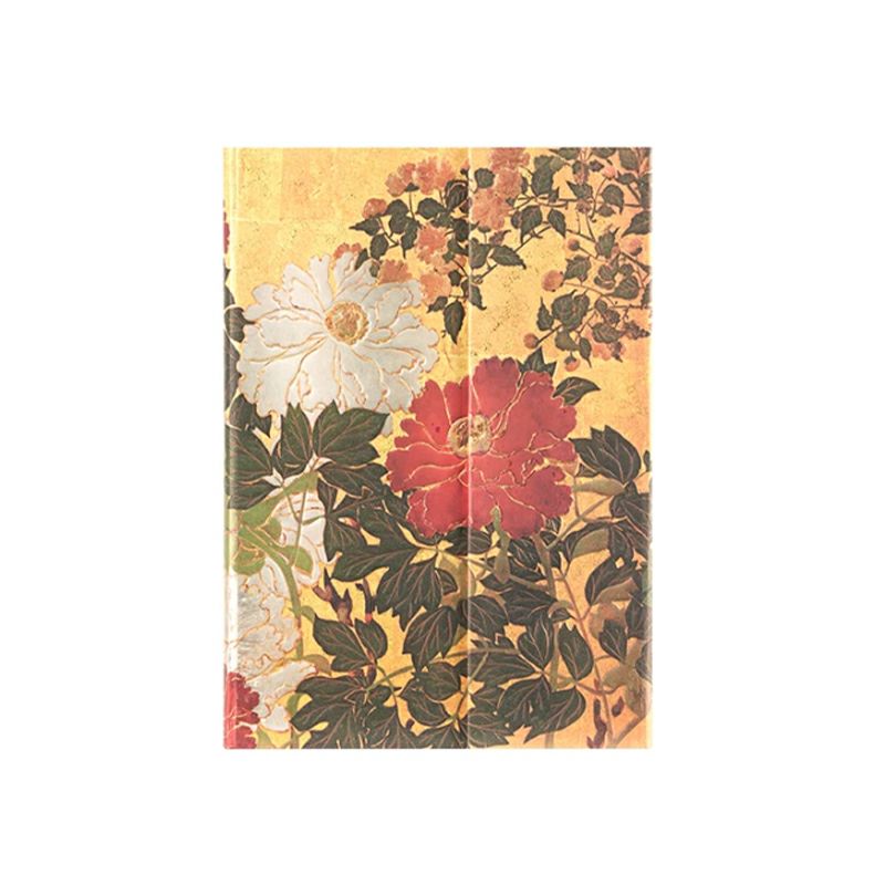 paperblanks 琳派の花 夏 ミディサイズ ハードカバー 罫線 ペーパーブランクス