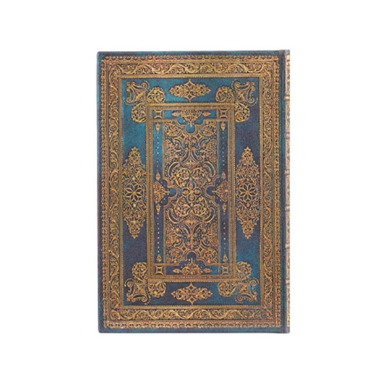 paperblanks ラックス・デザイン ブルー・ラックス ミニサイズ ハードカバー 罫線 ペーパーブランクス