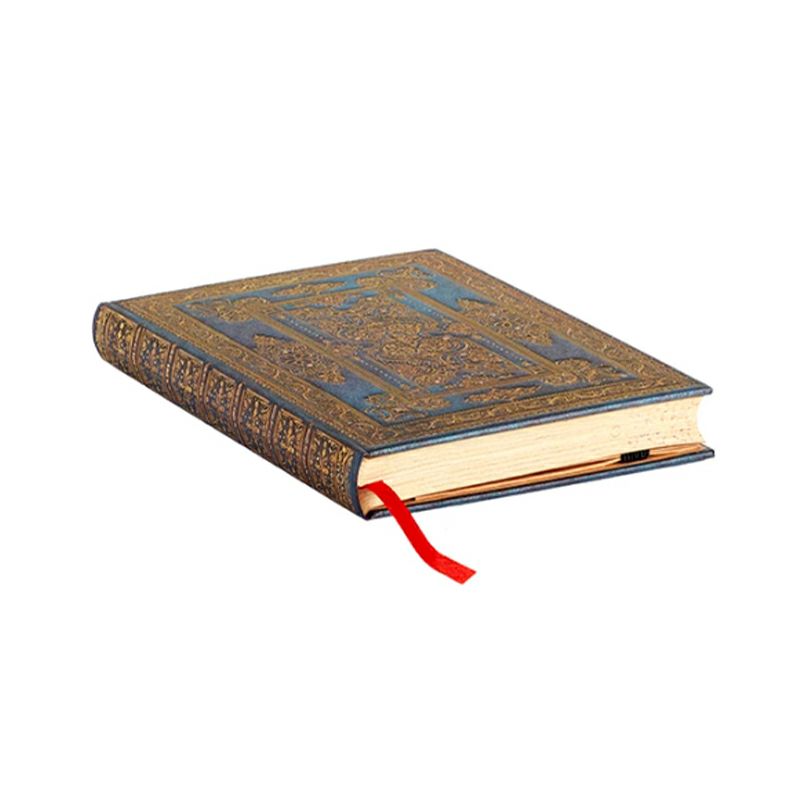 paperblanks ラックス・デザイン ブルー・ラックス ミニサイズ ハードカバー 罫線 ペーパーブランクス