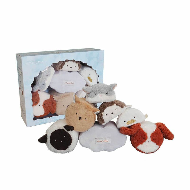 amanoppo あまのっぽ もちふわブロック ふわふわ＋ 森の新しいおともだち カラビナ付き 出産祝い 誕生日 記念日 贈り物 プレゼント