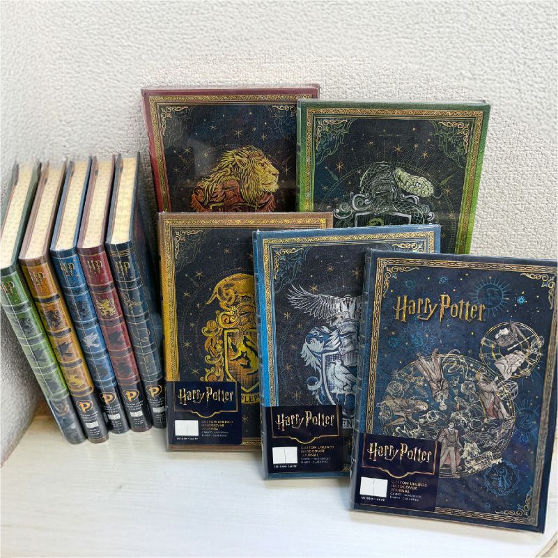 【全寮セット】 【ミディサイズ 罫線 無地】 ペーパーブランクス Paperblanks  ハリーポッター Harry Potter グリフィンドール スリザリン レイブンクロー ハッフルパフ ホグワーツの伝説 10冊セット 罫線 無地 ミディ