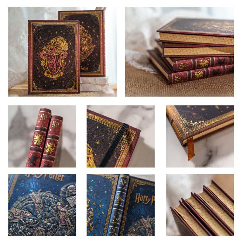 【全寮セット】 【ミディサイズ 罫線】 ペーパーブランクス Paperblanks  ハリーポッター Harry Potter グリフィンドール スリザリン レイブンクロー ハッフルパフ ホグワーツの伝説 5冊セット 罫線 ミディ