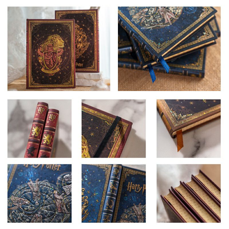 【全寮セット】 【ミディサイズ 無地】 ペーパーブランクス Paperblanks  ハリーポッター Harry Potter グリフィンドール スリザリン レイブンクロー ハッフルパフ ホグワーツの伝説 5冊セット 無地 ミディ