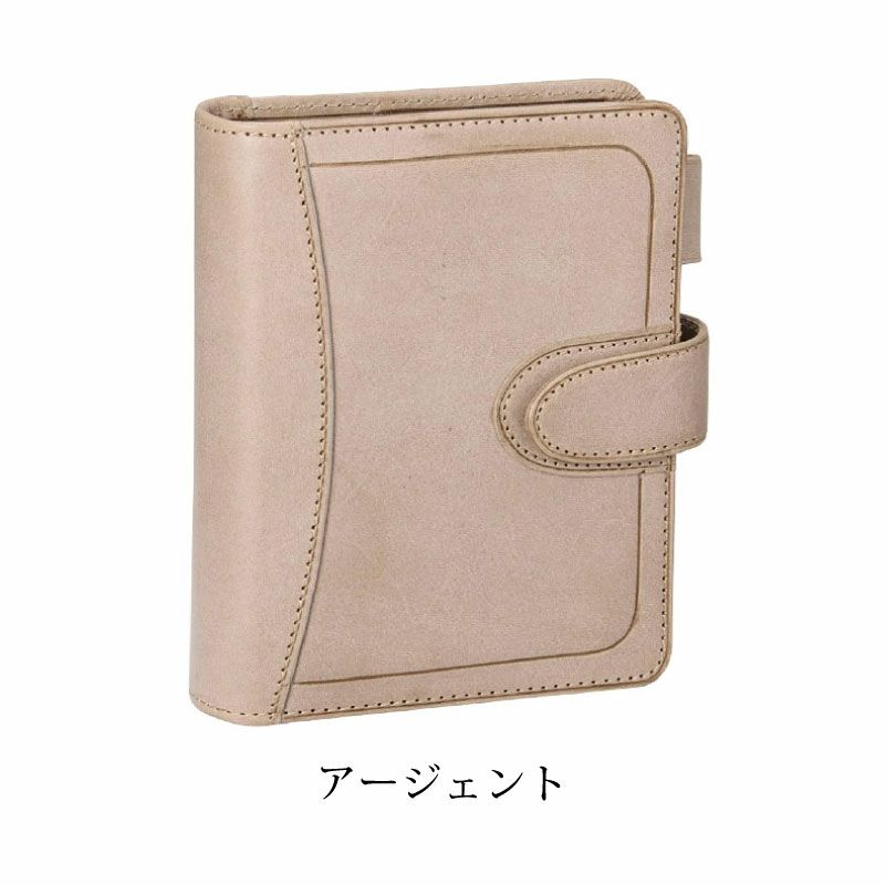 【名入れ無料】ダヴィンチ ロロマクラホック Davinci RoromaHook mini5サイズ M5サイズ　リング16mm 限定 システム手帳 アージェント イエロー コーラル