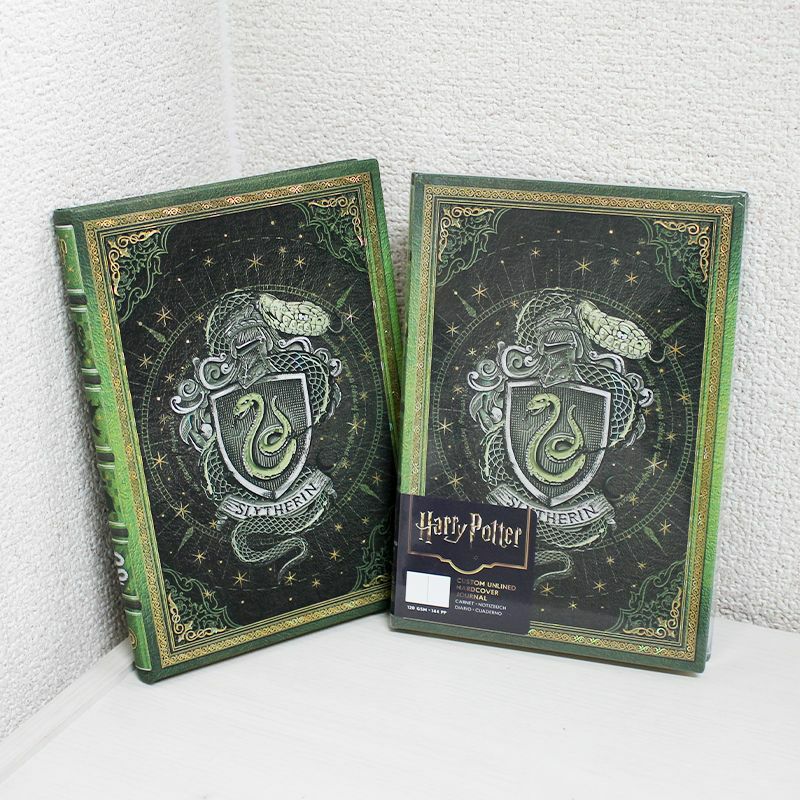 【ミディ罫線/無地2冊セット】ペーパーブランクス ハリーポッター スリザリンセット