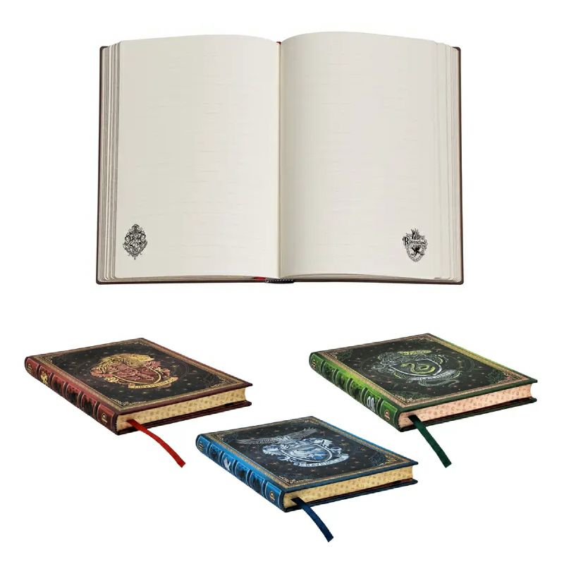 【ミディ 罫線 3冊セット】Paperblanks ペーパーブランクス Harry Potter ハリーポッター 人気3寮 ノート ホグワーツ グリフィンドール スリザリン レイブンクロー 箱推し