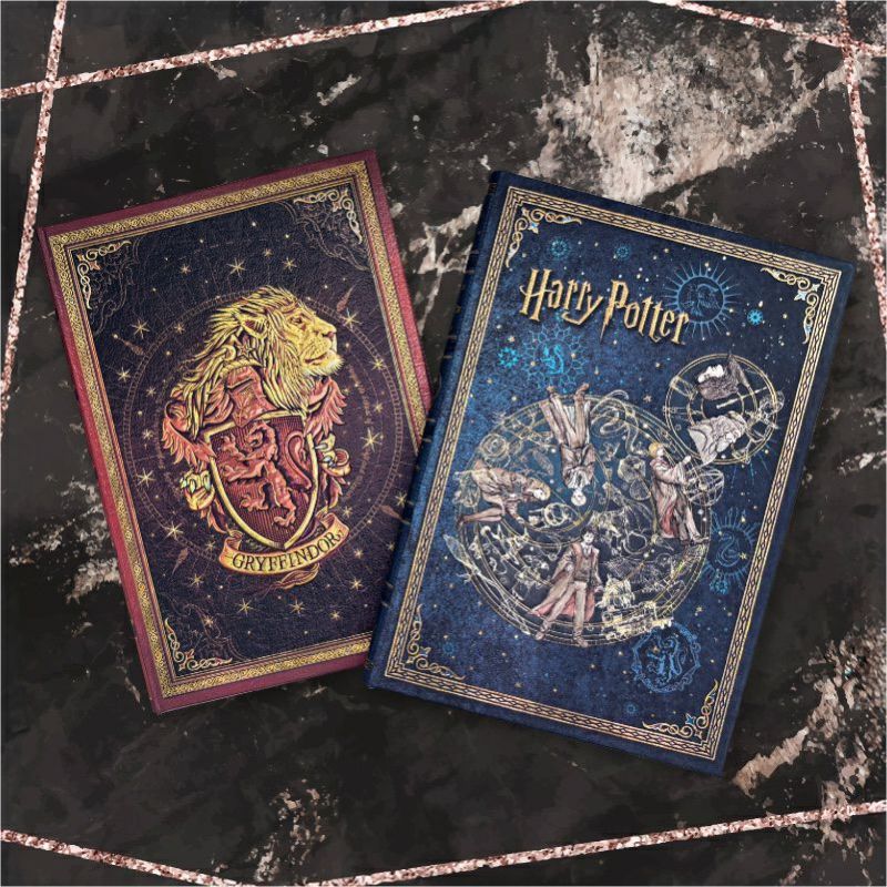 【ミディ 無地 2冊セット】Paperblanks ペーパーブランクス Harry Potter ハリーポッター ホグワーツの伝説＆グリフィンドール ノート