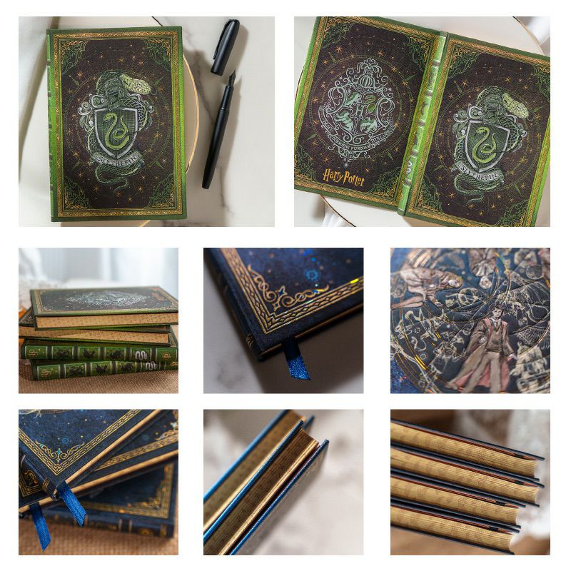 【ミディ 罫線 2冊セット】Paperblanks ペーパーブランクス Harry Potter ハリーポッター ホグワーツの伝説＆スリザリン ノート