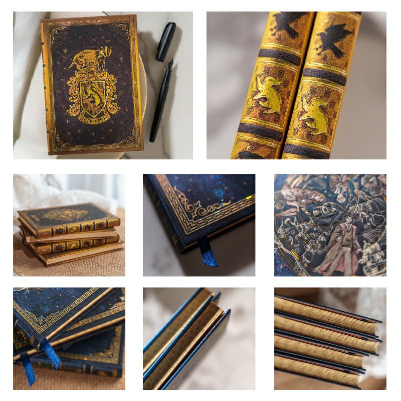 【ミディ 無地 2冊セット】Paperblanks ペーパーブランクス Harry Potter ハリーポッター ホグワーツの伝説＆ハッフルパフ ノート