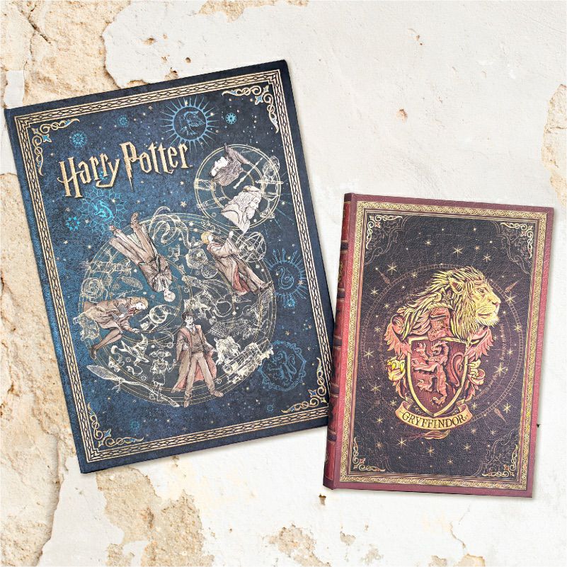 【ウルトラ/ミディ 無地 2冊セット】Paperblanks ペーパーブランクス Harry Potter ハリーポッター ホグワーツの伝説（ウルトラ）＆グリフィンドール（ミディ） ノート