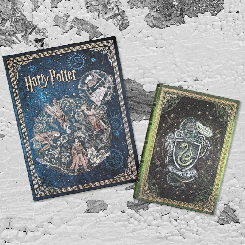 【ウルトラ/ミディ 罫線 2冊セット】Paperblanks ペーパーブランクス Harry Potter ハリーポッター ホグワーツの伝説（ウルトラ）＆スリザリン（ミディ） ノート