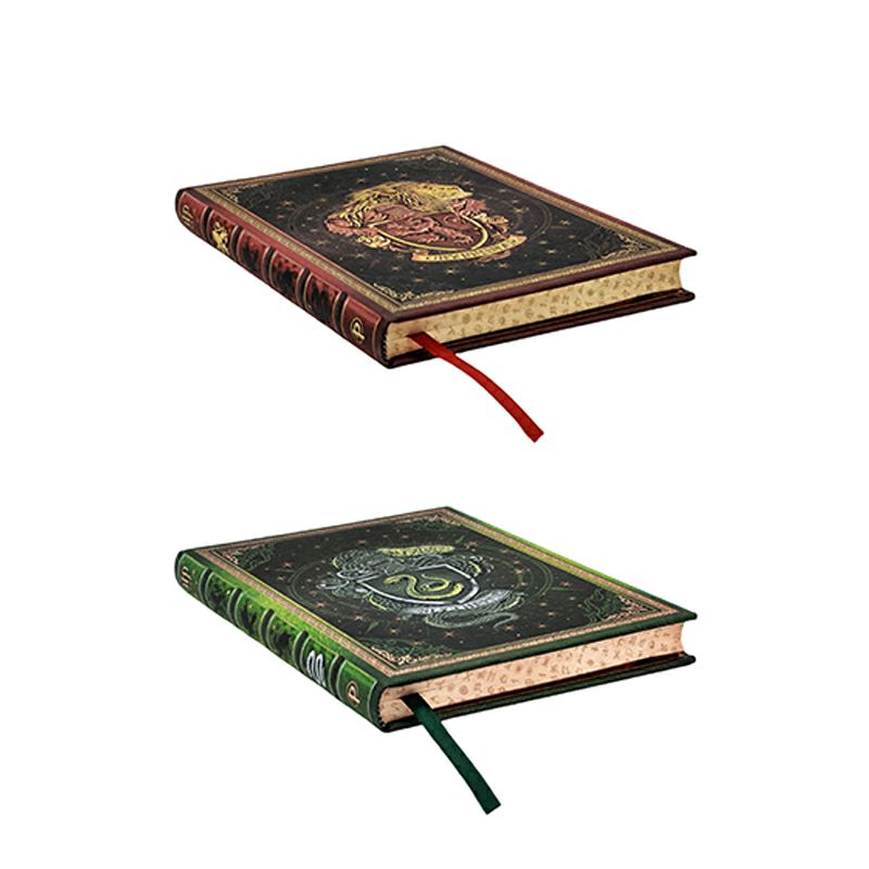 【ミディ 無地 2冊セット】Paperblanks ペーパーブランクス Harry Potter ハリーポッター グリフィンドール×スリザリン