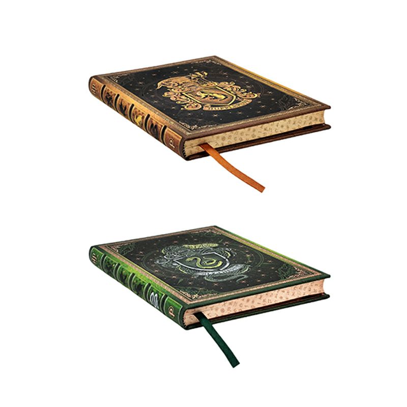【ミディ 無地 2冊セット】Paperblanks ペーパーブランクス Harry Potter ハリーポッター スリザリン×ハッフルパフ
