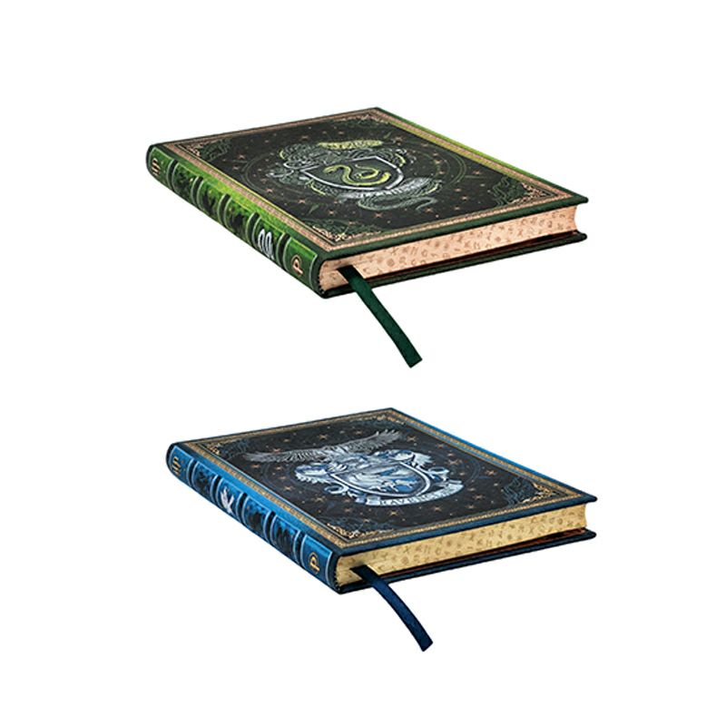 【ミディ 罫線 2冊セット】Paperblanks ペーパーブランクス Harry Potter ハリーポッタースリザリン×レイブンクロー