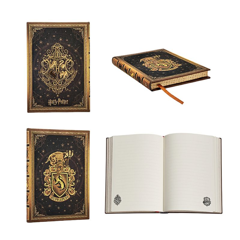 【ミニ/ミディ 無地 2冊セット】Paperblanks ペーパーブランクス Harry Potter ハリーポッター ホグワーツの伝説(ミニ) ハッフルパフ(ミディ)